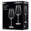 Набор бокалов Ardesto Black Mars Orion 590мл, 2шт, скло, прозоро-сірий (AR2659TG) изображение 4
