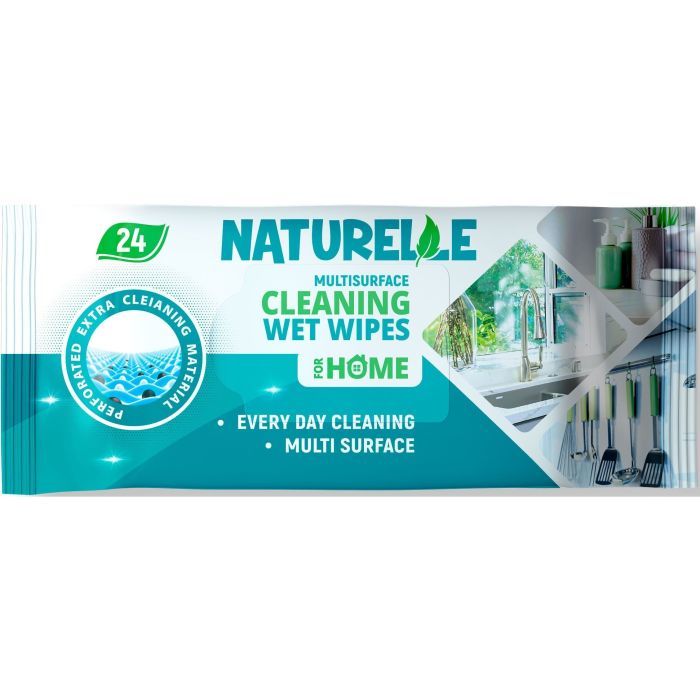 Салфетки для уборки Naturelle Влажные Универсальные 24 шт. (4820207590663)