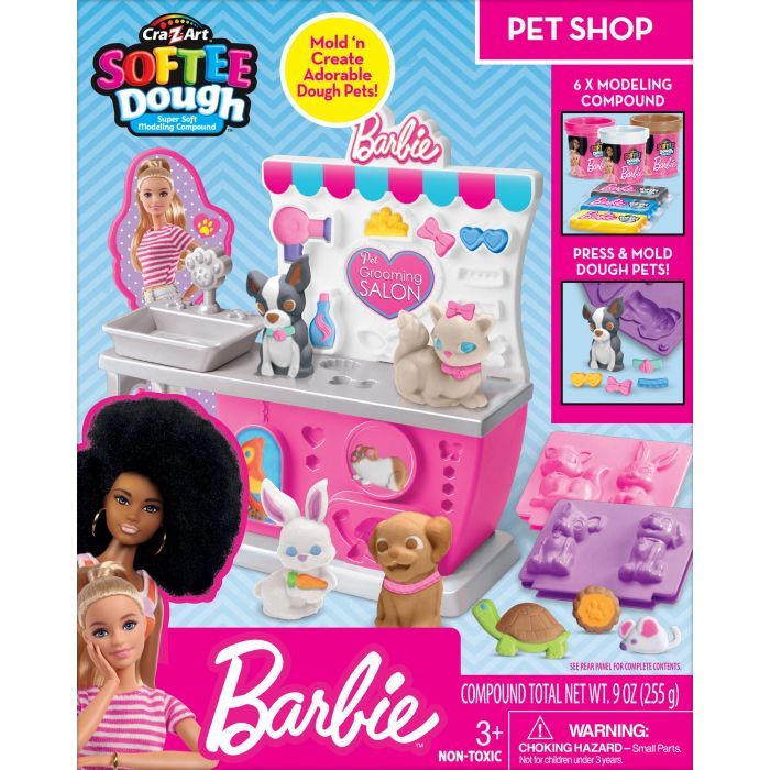 Набір для творчості Cra-Z-Art Barbie Тісто для ліплення , Зоомагазин з формами, набір 10од (34041CRA) зображення 6