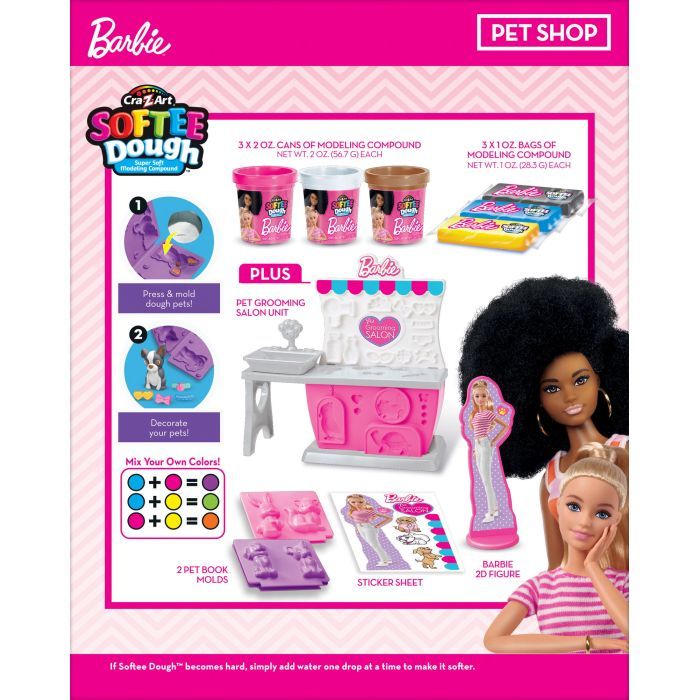 Набір для творчості Cra-Z-Art Barbie Тісто для ліплення , Зоомагазин з формами, набір 10од (34041CRA) зображення 7
