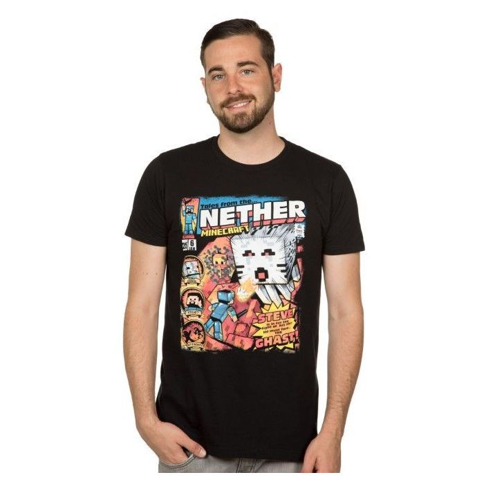 Футболка Jinx Minecraft Tales from the Nether Black Youth S (JINX-7334S)