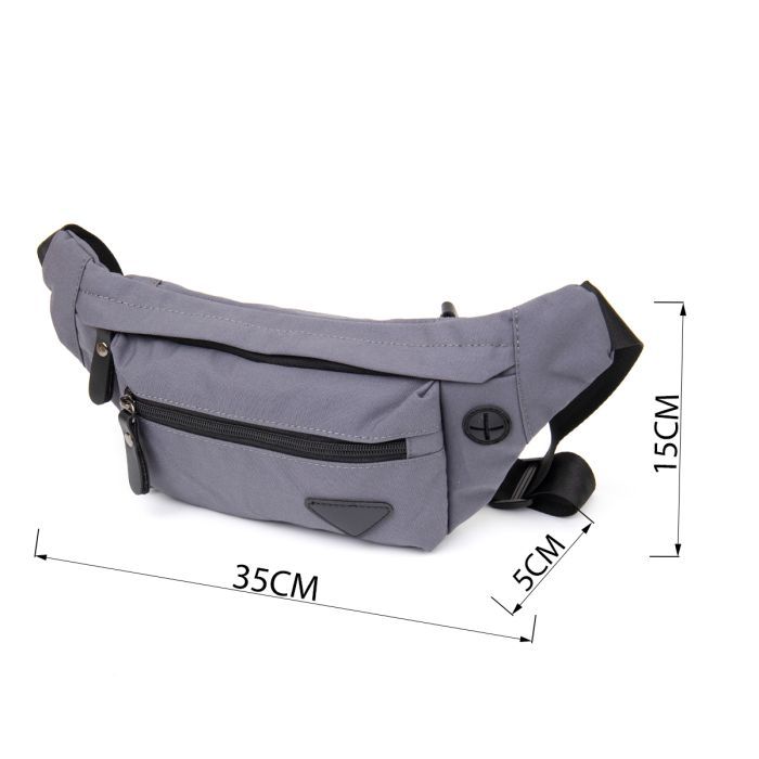 Сумка Vintage Бананка нейлон Зеленая (20636) изображение 3