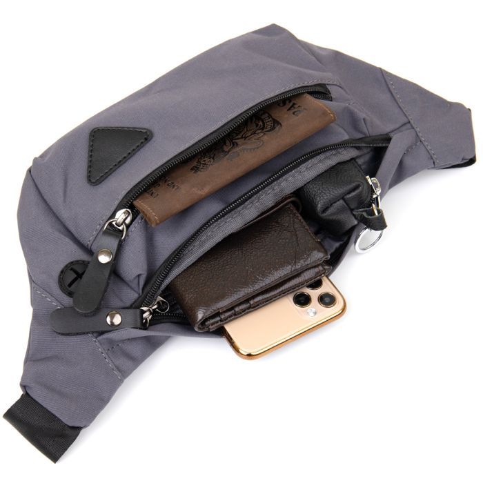 Сумка Vintage Бананка нейлон Зеленая (20636) изображение 7