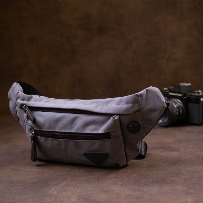 Сумка Vintage Бананка нейлон Зеленая (20636) изображение 8