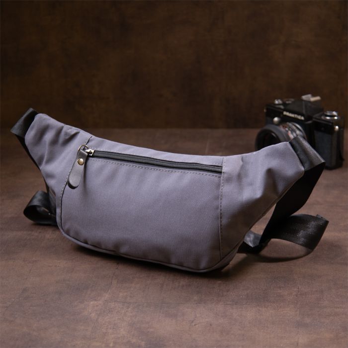 Сумка Vintage Бананка нейлон Зеленая (20636) изображение 9