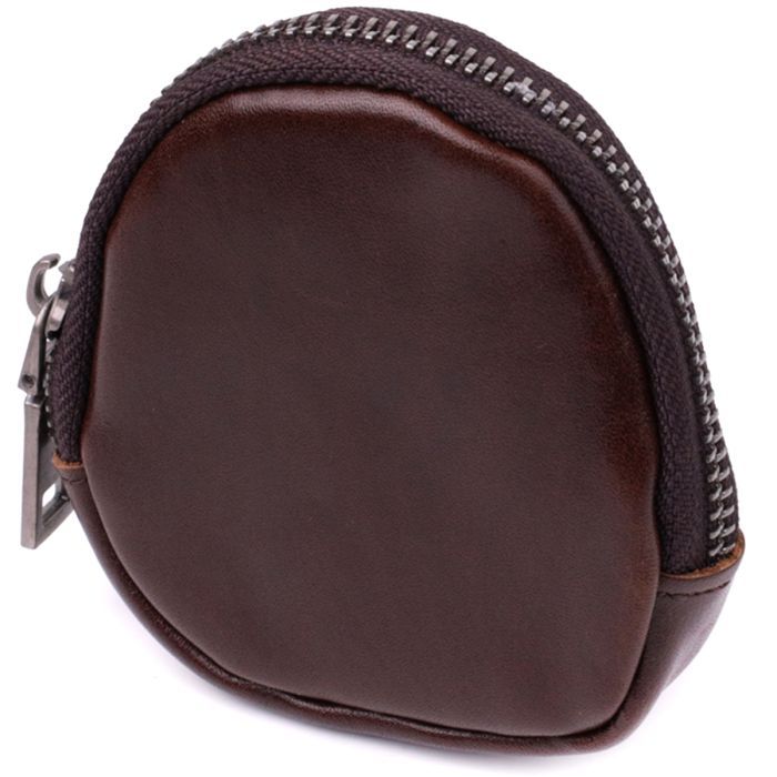 Кошелек Vintage Компактный для монет из натуральной кожи Коричневый (sale_15101)