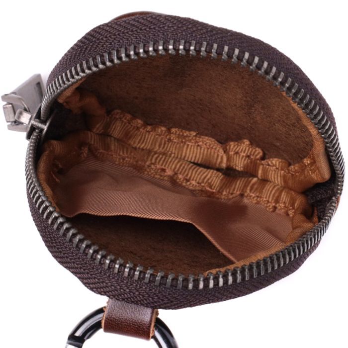 Кошелек Vintage Компактный для монет из натуральной кожи Коричневый (sale_15101) изображение 6