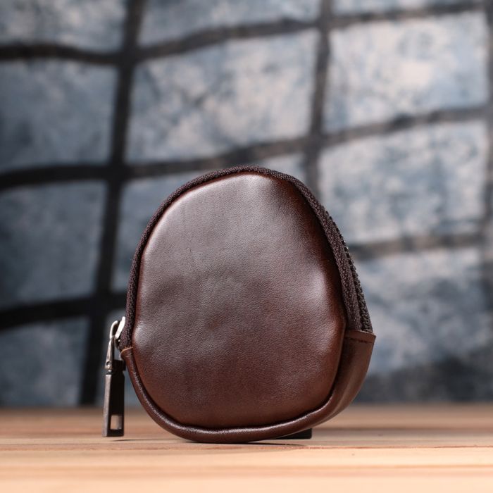 Кошелек Vintage Компактный для монет из натуральной кожи Коричневый (sale_15101) изображение 7