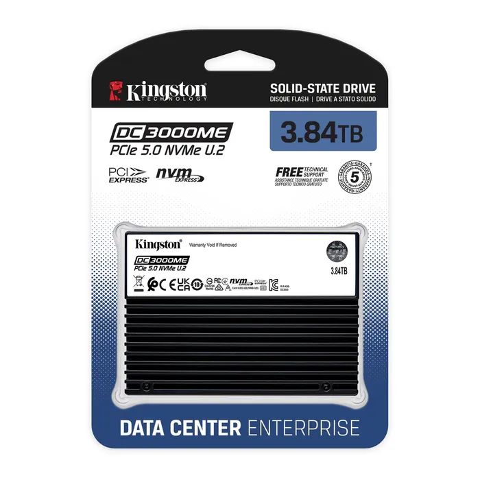 Накопитель SSD U.2 2.5" 15.36TB Kingston (SEDC3000ME/15T3) изображение 4