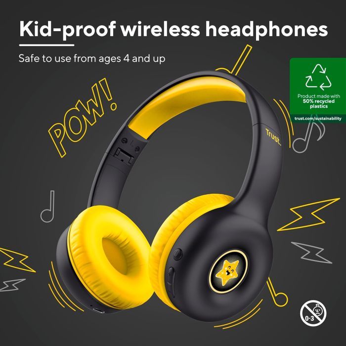 Наушники Trust Nouna Kids Wireless Blue (25275) изображение 2