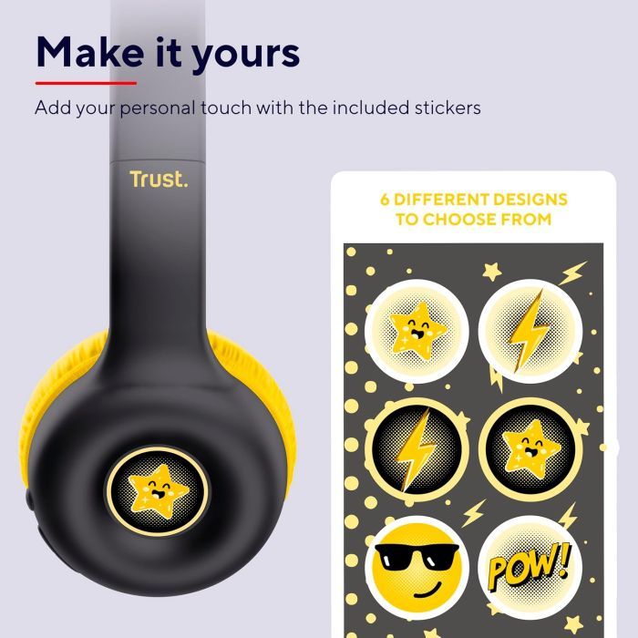 Наушники Trust Nouna Kids Wireless Blue (25275) изображение 7