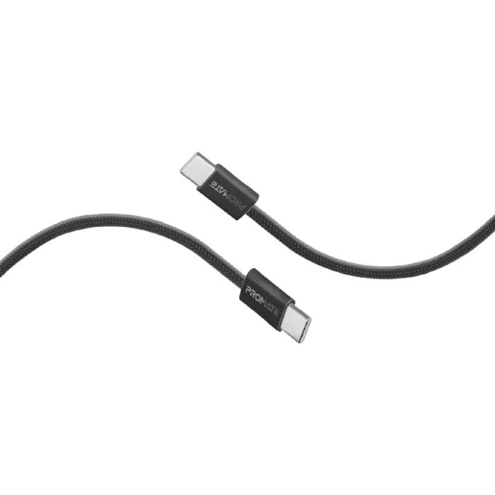 Дата кабель USB-C to USB-C ecoline-cc120.navy Promate (ecoline-cc120.navy)