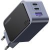Зарядное устройство Ugreen 3xUSB 65W (2xUSB-C+USB-A) Gan Nexode Fast Charger Grey X553 (35042) изображение 2