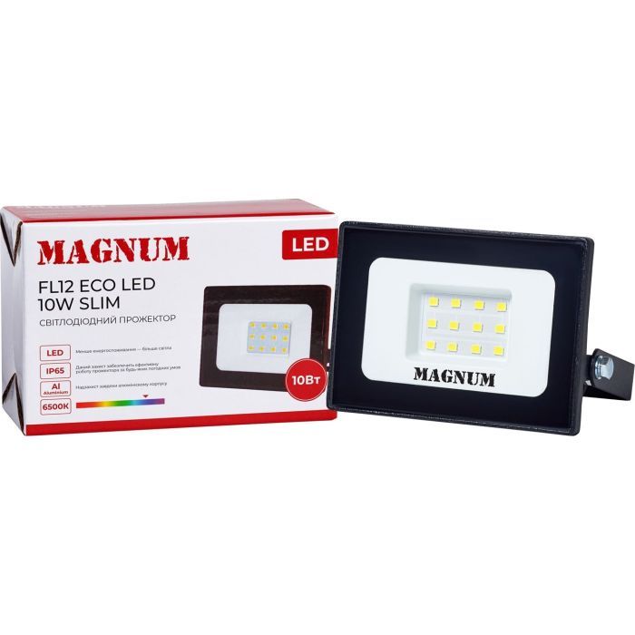 Прожектор MAGNUM FL12 ECO LED 10Вт slim 6500К IP65 (90018080) изображение 4