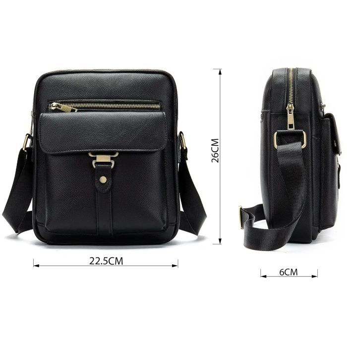 Сумка Vintage Чорна (14649) зображення 3