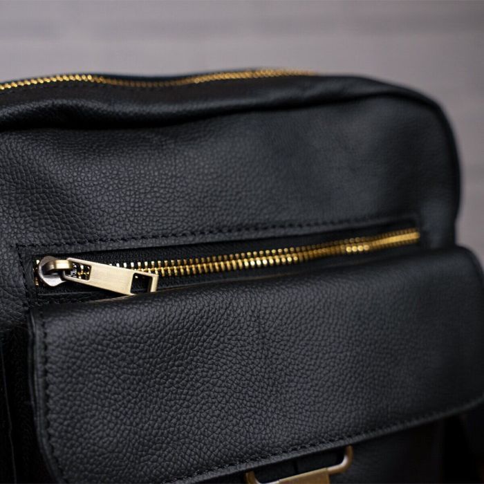 Сумка Vintage Чорна (14649) зображення 8