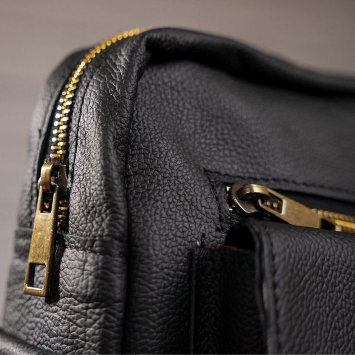 Сумка Vintage Чорна (14649) зображення 9