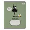 Зошит ZiBi CRAZY CAT 48 аркушів, клітинка оливковий (ZB.1703-36)