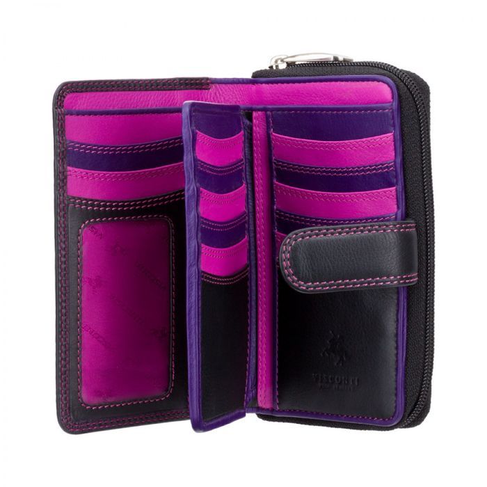 Кошелек Visconti R13 Carmelo с RFID Black Berry (R13 BLK/BERRY) изображение 2
