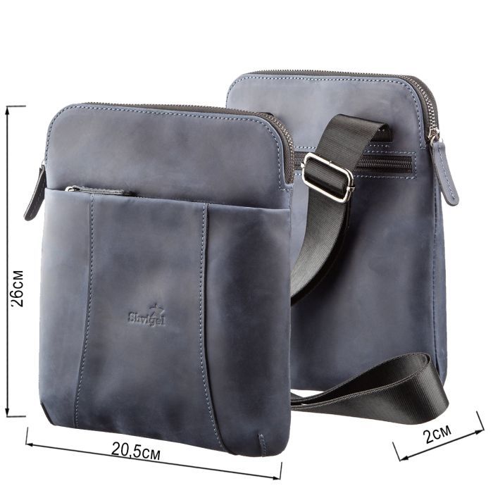 Сумка Shvigel Из винтажной кожи Коричневая (11180) изображение 3