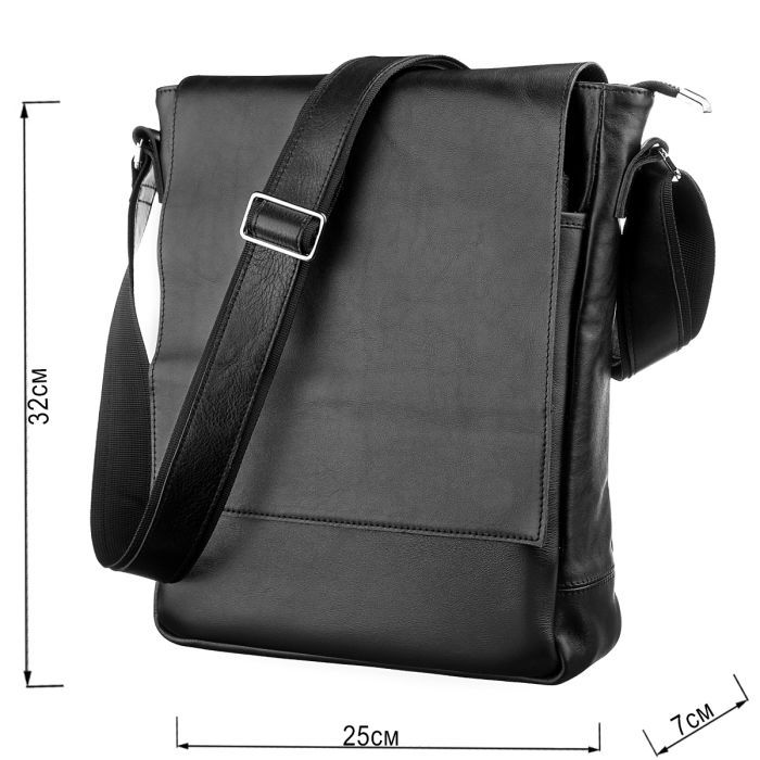 Сумка Shvigel Шкіряна Чорна (11079) зображення 4