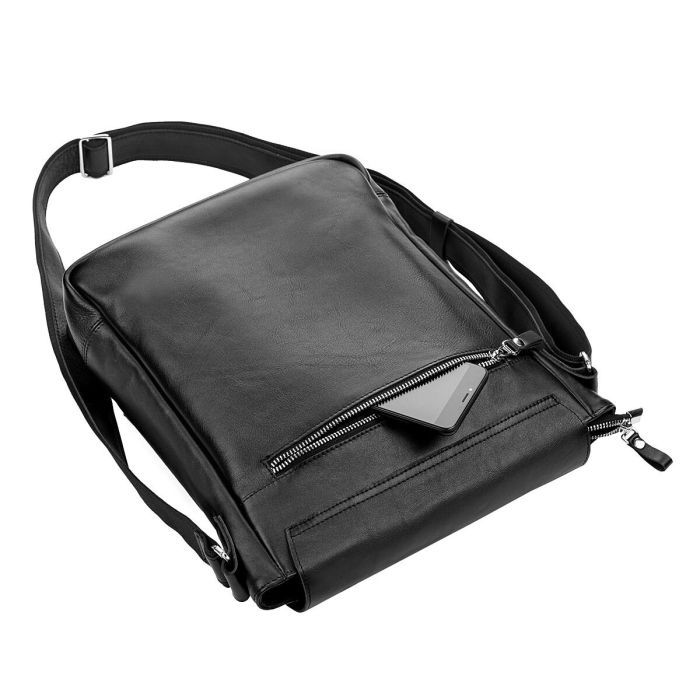 Сумка Shvigel Шкіряна Чорна (11079) зображення 7