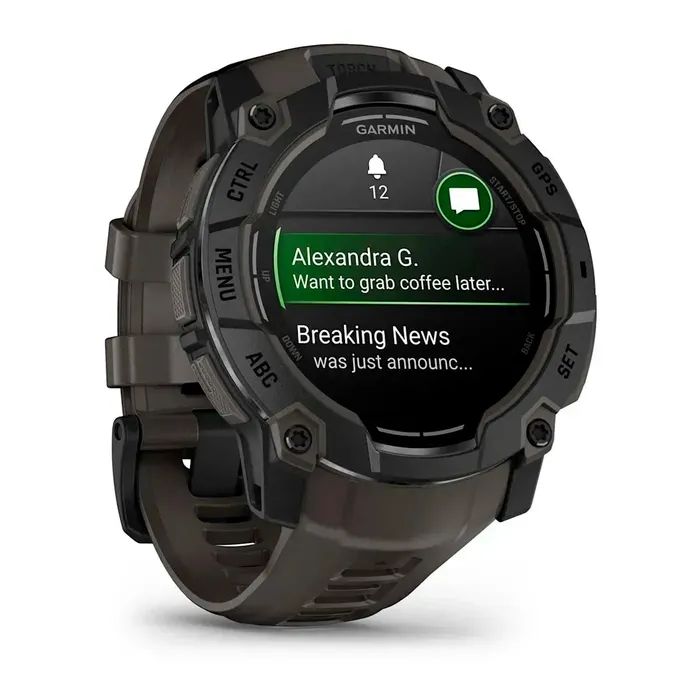 Смарт-часы Garmin Instinct 3, 50mm, AMOLED, Black Bezel with Charcoal Band, GPS смарт-годинник (010-03020-00) изображение 3