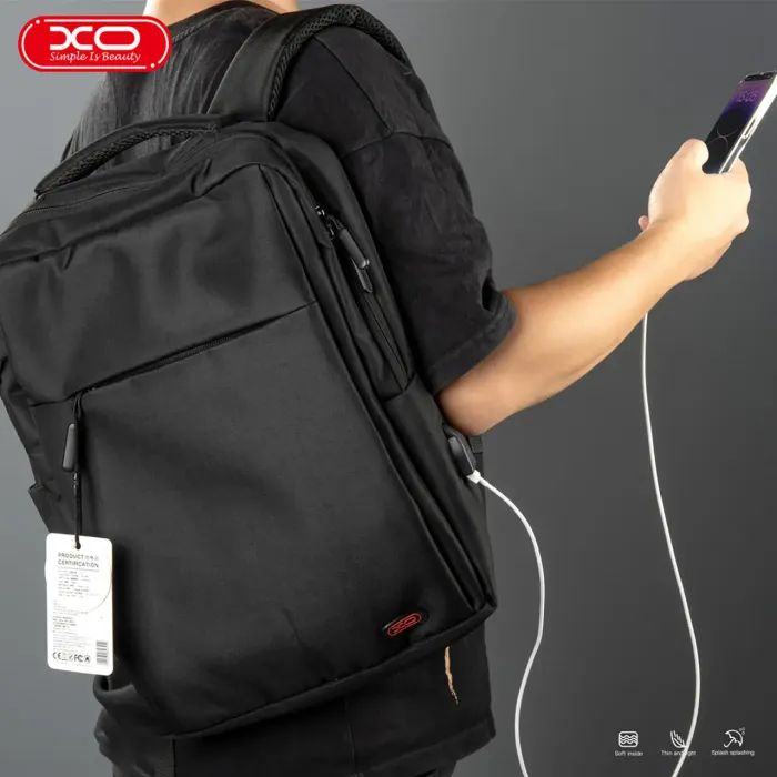 Рюкзак для ноутбука XO 17" CB02 black (CB02-17.black) изображение 5