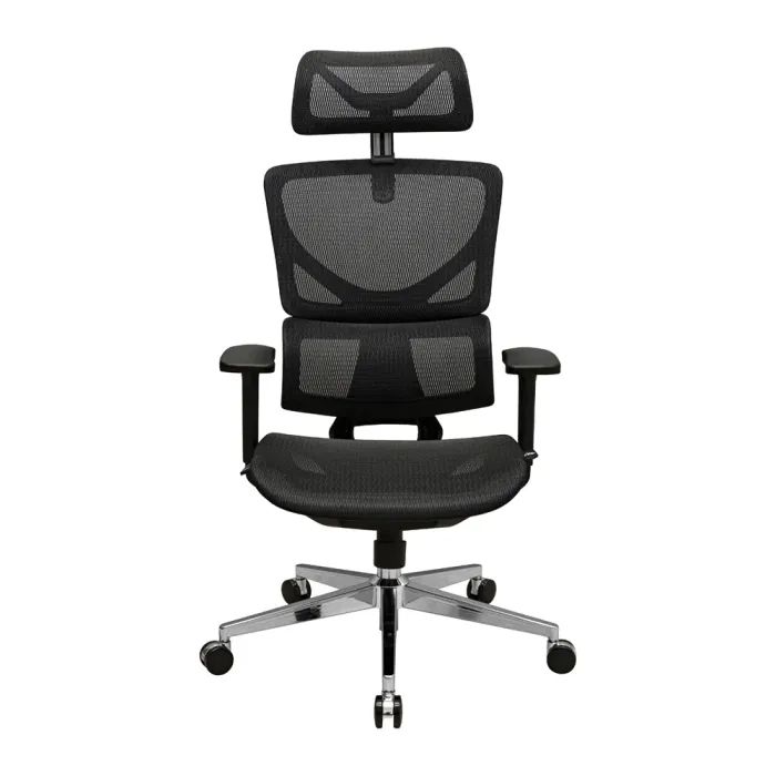 Офисное кресло Richman Эрговик Хром Synchro Сетка Черное (R00000052545) изображение 2