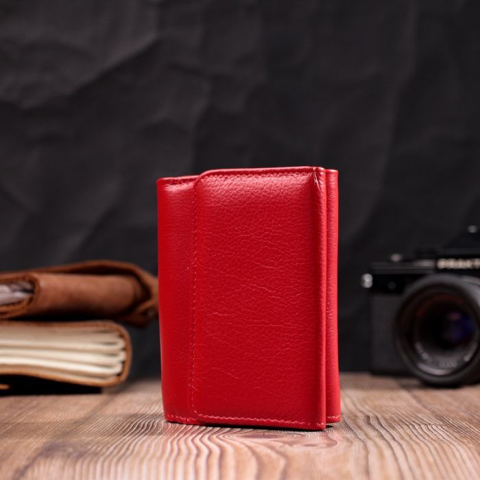 Гаманець ST Leather З натуральної шкіри Червоний (19478) зображення 10