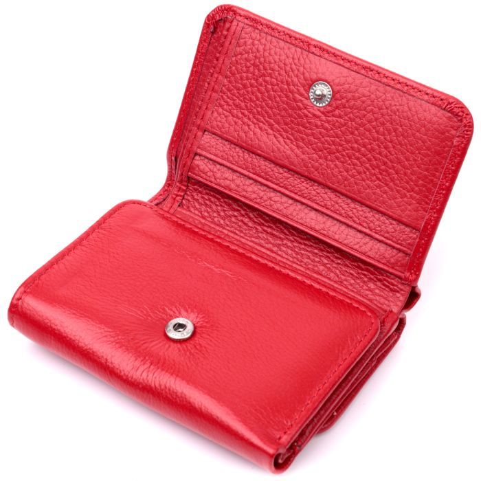 Гаманець ST Leather З натуральної шкіри Червоний (19478) зображення 7