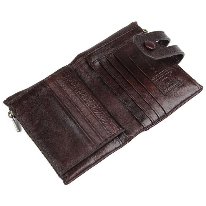 Кошелек Vintage Кожаный Коричневый (14602) изображение 11