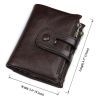 Кошелек Vintage Кожаный Коричневый (14602) изображение 7