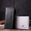 Кошелек ST Leather Из натуральной кожи Черный (22527) изображение 10