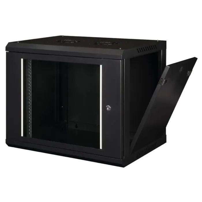 Шкаф настенный Hypernet 9U 19" 600x600 ProLine (PL-WMNC66-9U-BLACK) изображение 2
