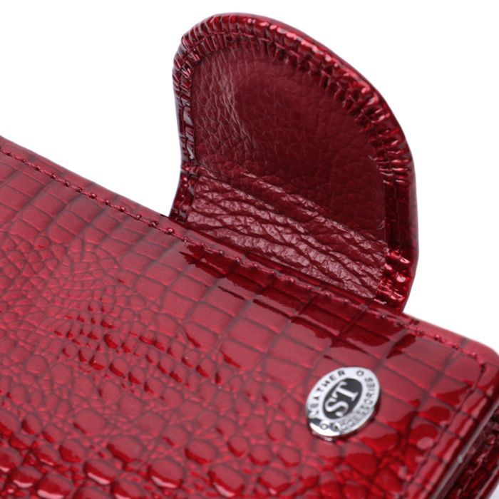 Гаманець ST Leather З натуральної шкіри Червоний (22685) зображення 6