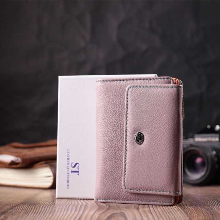 Кошелек ST Leather Из натуральной кожи Бежевый (22502) изображение 11