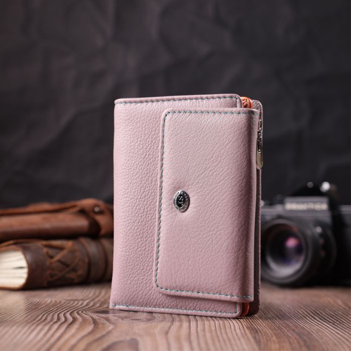 Кошелек ST Leather Из натуральной кожи Бежевый (22502) изображение 9