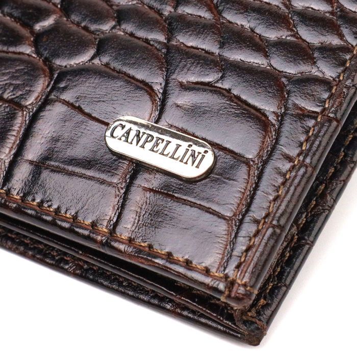 Гаманець Canpellini З натуральної шкіри Коричневий (21871) зображення 5