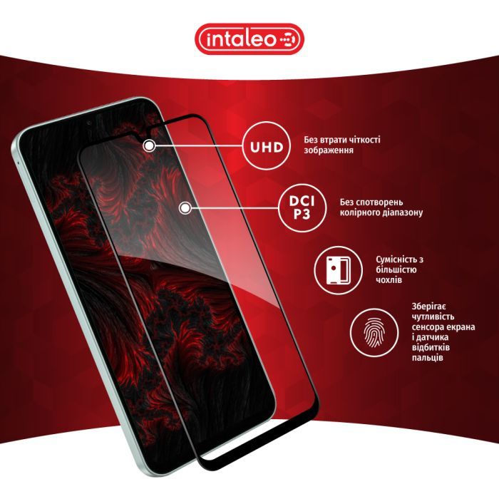 Стекло защитное Intaleo Full Glue Samsung A26 Black (1283126608063) изображение 4