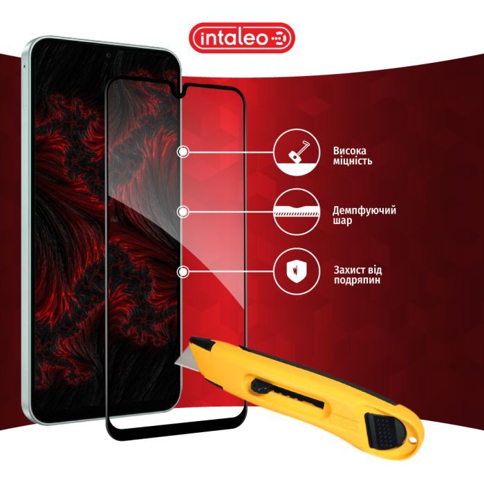 Стекло защитное Intaleo Full Glue Samsung A26 Black (1283126608063) изображение 5