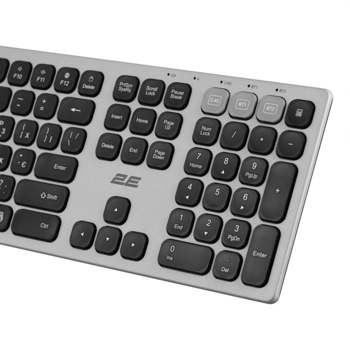 Клавиатура 2E KS270 109key Wireless UA Grey/Black (2E-KS270WBGR_UA) изображение 7