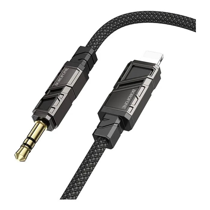 Кабель мультимедійний Lightning to 3.5mm M 1.0m black BOROFONE (6941991117749)