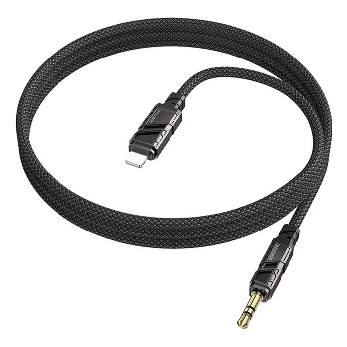 Кабель мультимедійний Lightning to 3.5mm M 1.0m black BOROFONE (6941991117749) зображення 3