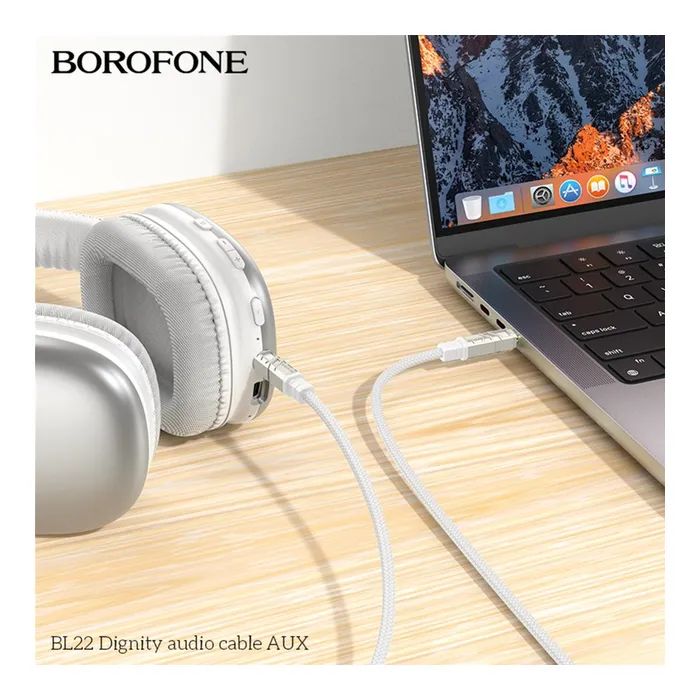 Кабель мультимедійний Lightning to 3.5mm M 1.0m black BOROFONE (6941991117749) зображення 7