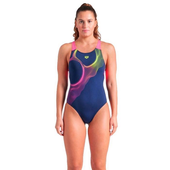Купальник Arena Ripples Swimsuit V Back B 009021-780 синій 36 (3468337506072)