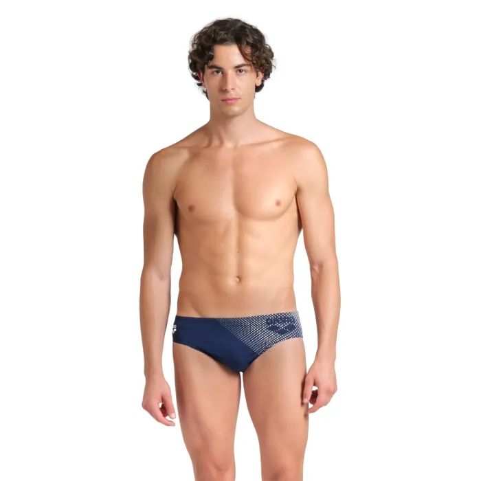 Плавки Arena Foggy Dots Swim Briefs 008482-506 чорний, жовтий 90 (3468337530961)