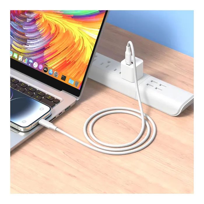 Дата кабель USB-C to USB-C 1.2m pink XO (NB-Q265B-CC.pink) изображение 2