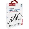 Дата кабель USB 2.0 AM to Lightning 1.2m 2.4A PowerLink-Ai120 black Promate (powerlink-ai120.black) зображення 2