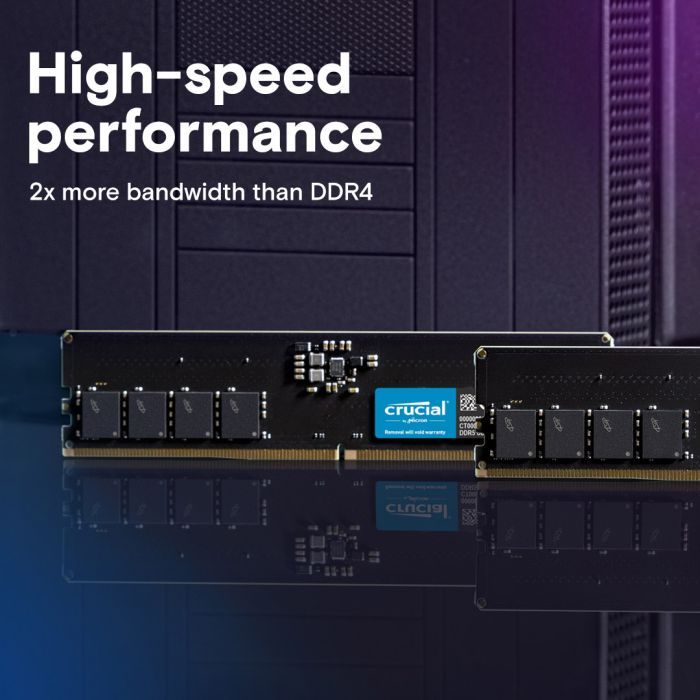 Модуль памяти для компьютера DDR5 64GB (2x32GB) 5600 MHz Micron (CT2K32G56C46U5) изображение 2